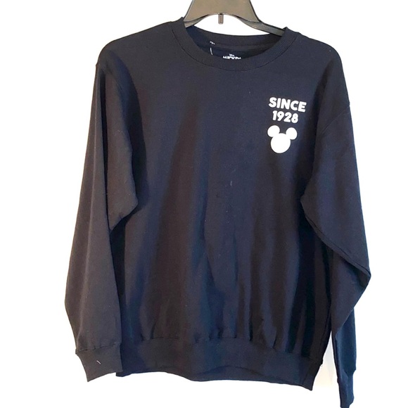 New Women’s Mickey & Friends Disney Themed Black Character Sweatshirt Size L - Picture 4 of 5